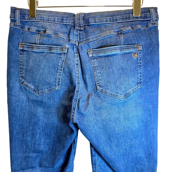 Kuhl Jeans Kontour Flex Womens Sz 16 33 Blue Skinny Medium Wash Mid Rise $109 - Picture 4 of 16